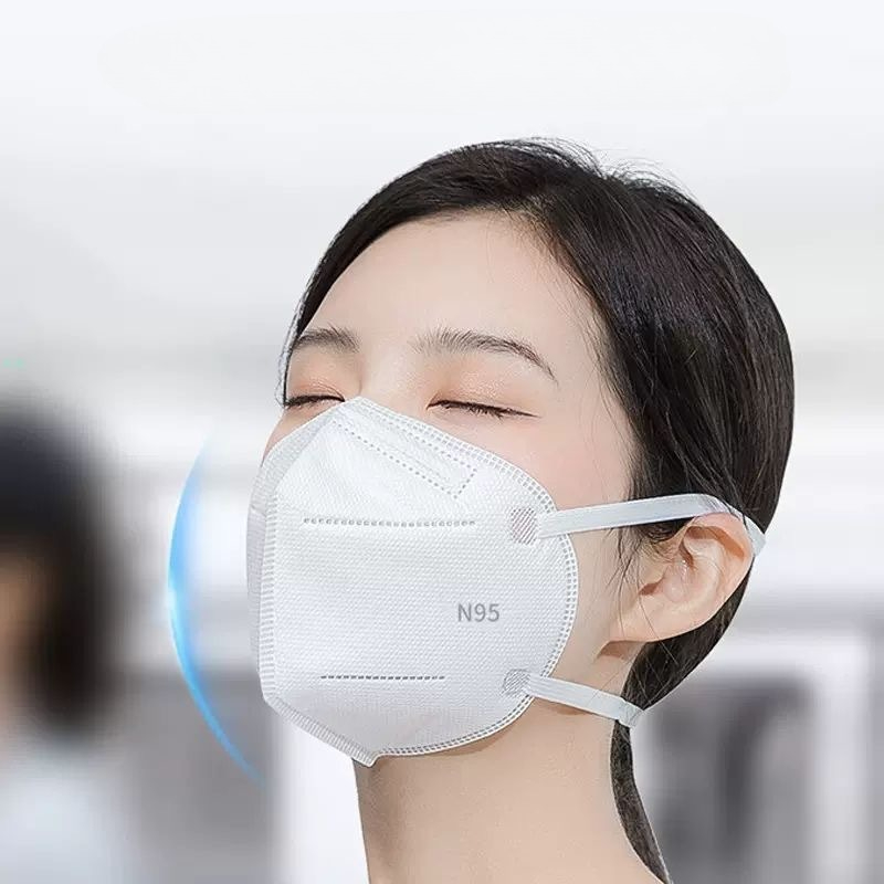 Kn95 Respirator Mask - قناع تنفس KN95 للاستخدام مرة واحدة،