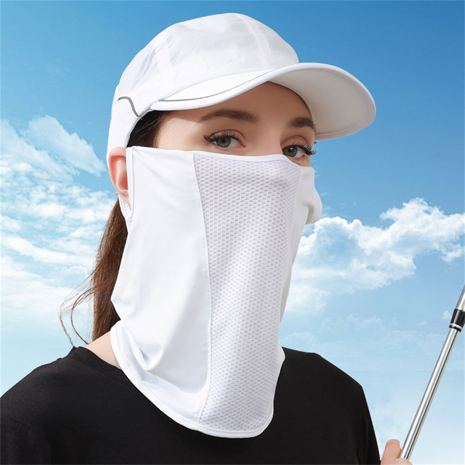 Sports Mask Breathable - قناع شمس من الحرير الجليدي UPF50+