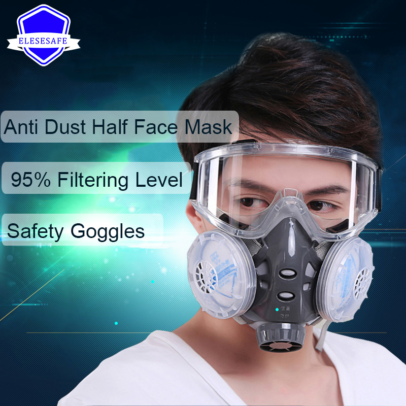 جديد قناع مضاد للغبار كامل الو - مراجعة Dust Mask Construction وسعره