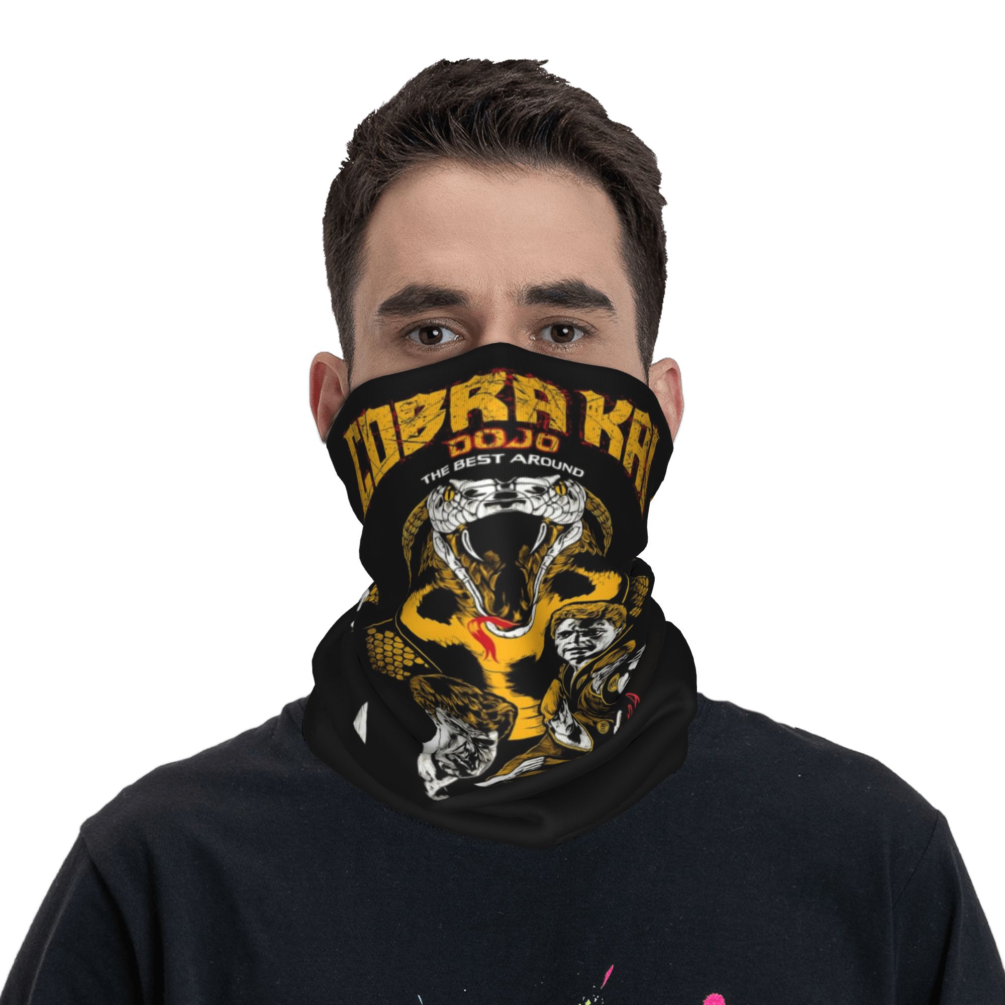 غطاء رقبة مخصص بتصميم كوبرا كا - مراجعة Neck Gaiter Face Cover وسعره