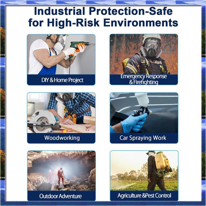 قناع تنفس كامل الوجه قابل لإعا - مراجعة Dust Mask Construction وسعره