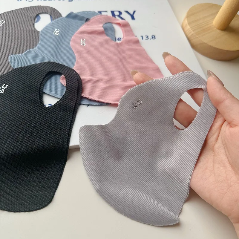 قناع حرير جليدي بخمسة ألوان لل - مراجعة Cloth Face Mask Washable وسعره
