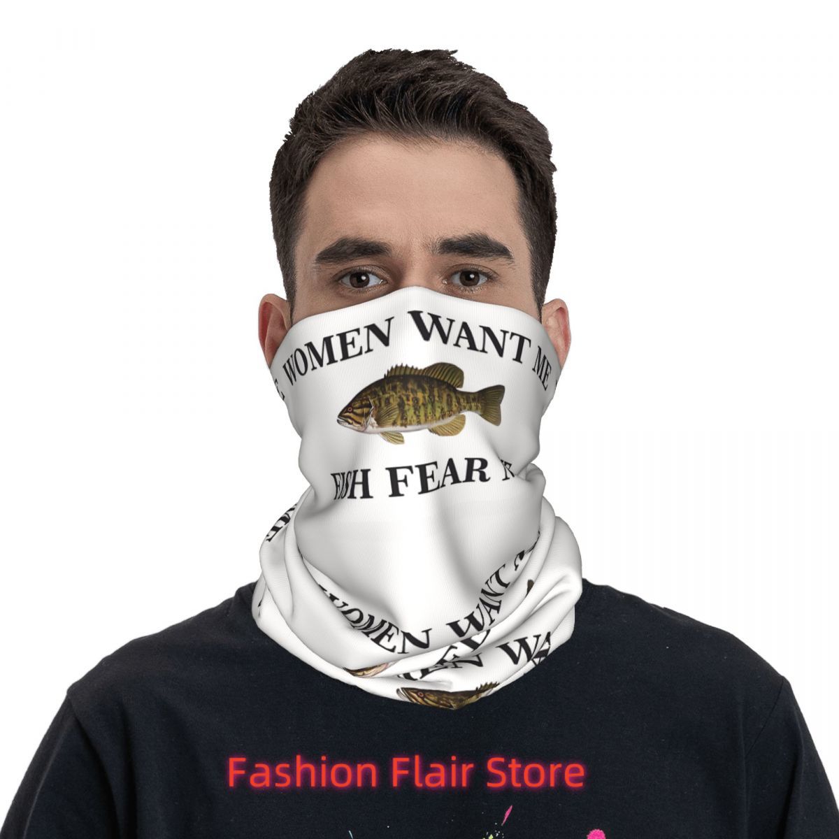 وشاح وجه برقبة السمكة غطاء للر - مراجعة Neck Gaiter Face Cover وسعره