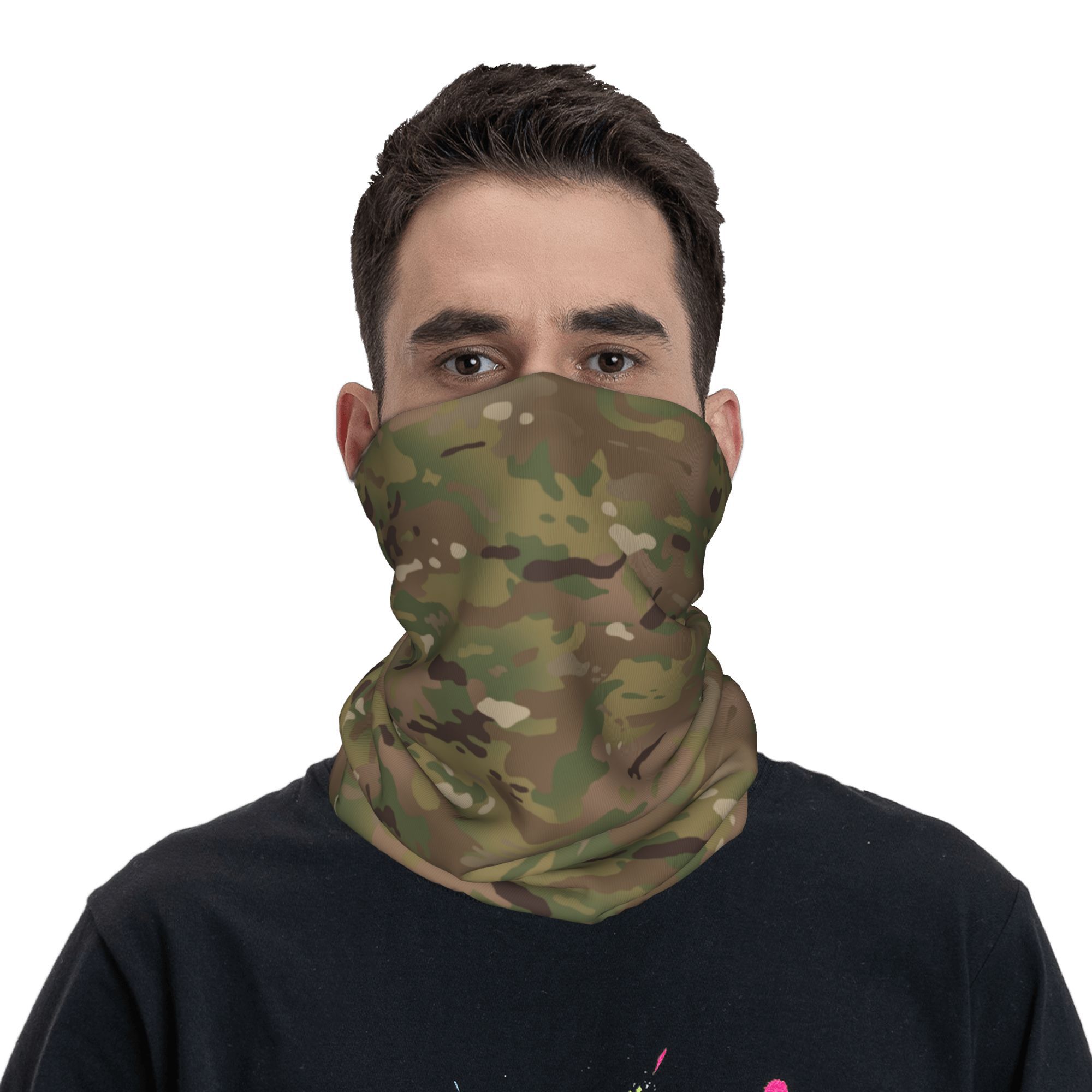 مخصص العسكرية التمويه نمط باند - مراجعة Neck Gaiter Face Cover وسعره