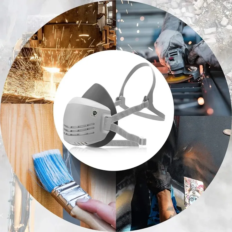 نصف قناع مضاد للأتربة مع فلتر  - مراجعة Dust Mask Construction وسعره