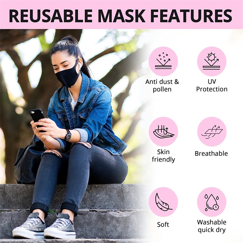 5/10 قطعة قناع حلقة الأذن الصل - مراجعة Cloth Face Mask Washable وسعره