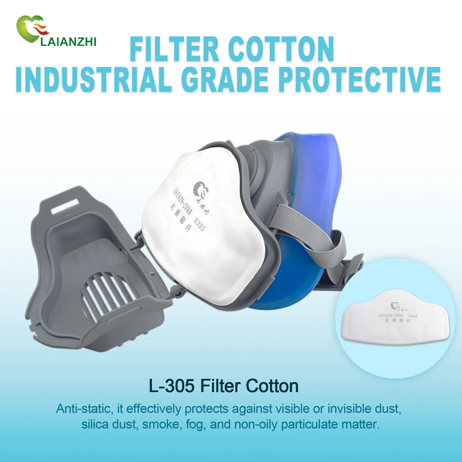 قناع سيليكون مقاوم للغبار من L - مراجعة Dust Mask Construction وسعره