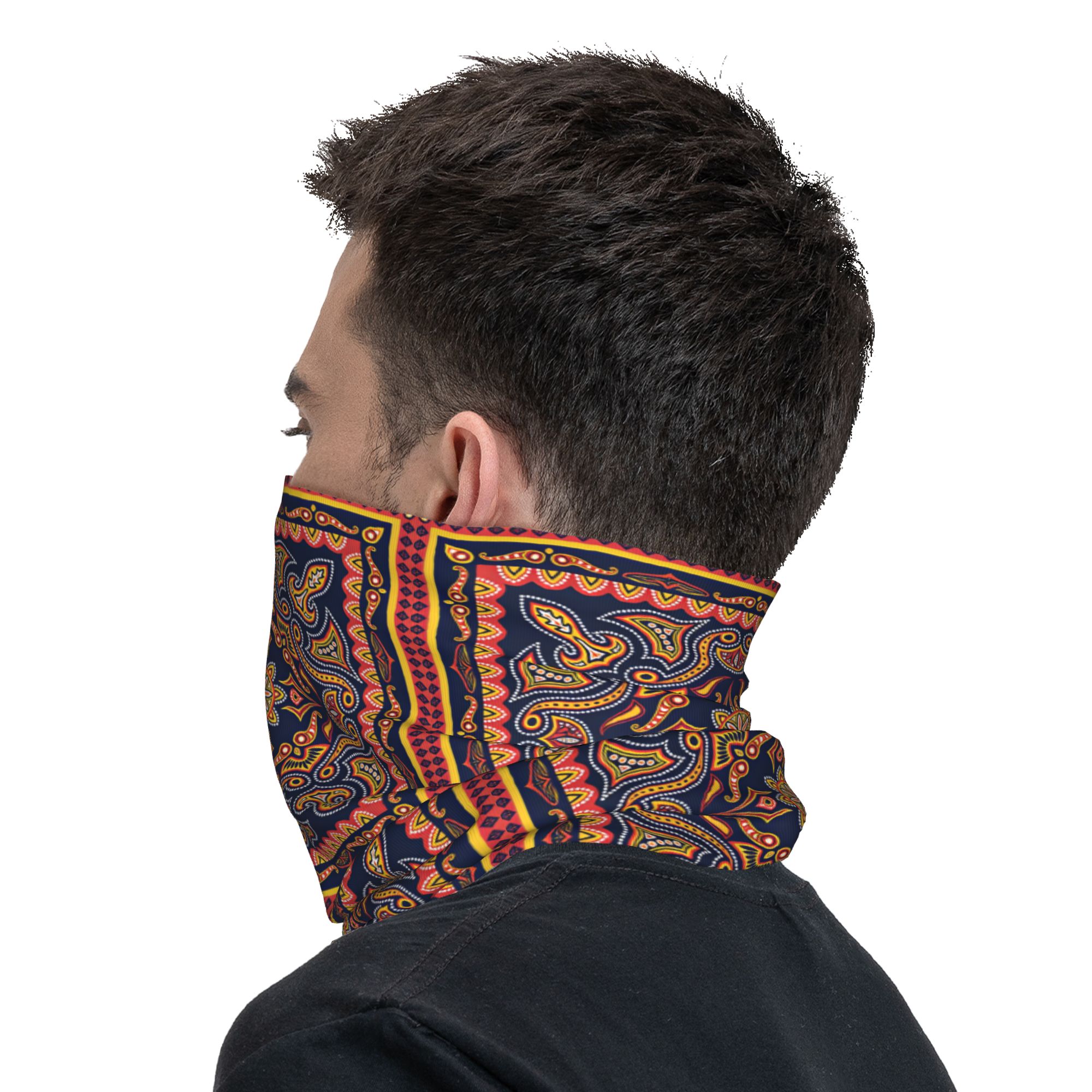 غطاء رقبة ووجه بتصميم عرقي منق - مراجعة Neck Gaiter Face Cover وسعره